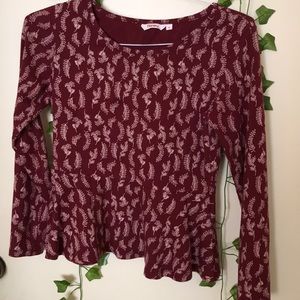 Full sleeve peplum top